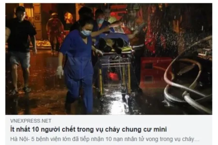 Најмалку 11 жртви во пожар во станбена зграда во Ханој