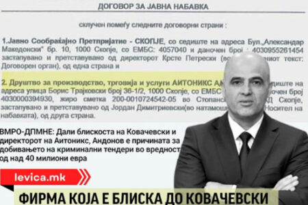 Левица: Фирма која е блиска до Ковачевски добила тендер од ЈСП за терминали кои често не се во функција