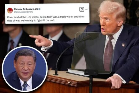 ,,Ако Америка сака војна, ние сме подготвени!” – Трамп го немаше завршено говорот пред Конгресот кога стигна големата закана од Кина: Ќе се бориме до крај (ФОТО)